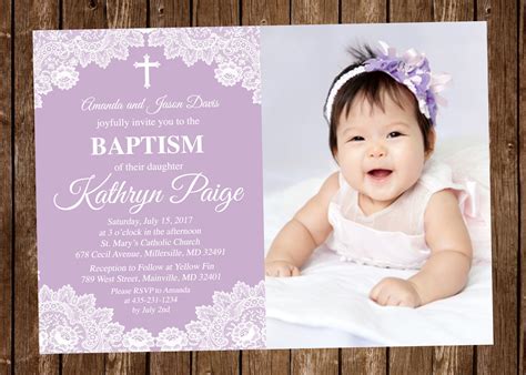 free online baptism invitation maker
